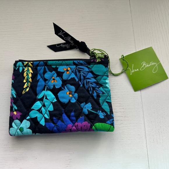 Vera Bradley coin purse Midnight Blues NWT - Picture 2 of 2